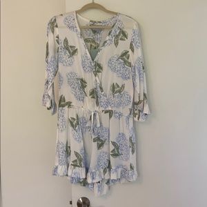 Piyama Harper Romper Hydrangea Blue